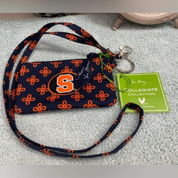 Vera Bradley Syracuse Collegiate Lanyard Wallet - Picture 2 of 14